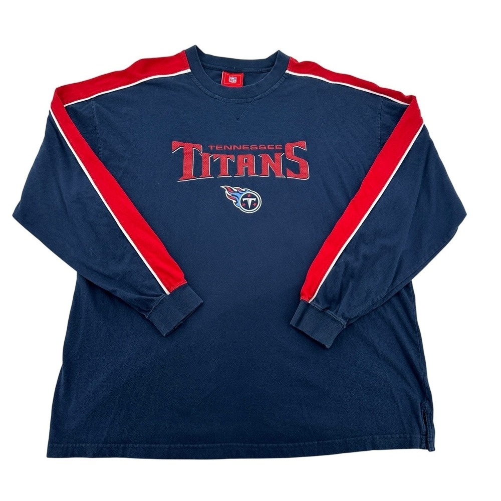 Tennessee Titans NFL Football Long Sleeve T-Shirt  Vintage Sports Cozy Mens XL